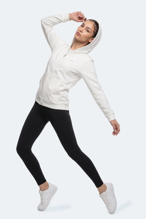 Slazenger SERA I Kadın Fermuarlı Ekru Sweatshırt