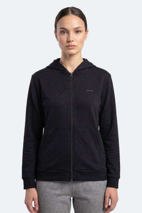 Slazenger SERA I Kadın Fermuarlı Lacivert Sweatshırt