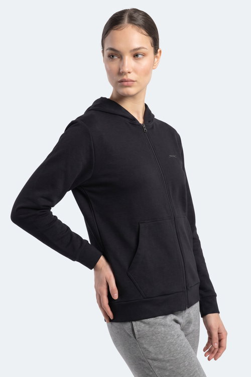 Slazenger SERA I Kadın Fermuarlı Lacivert Sweatshırt