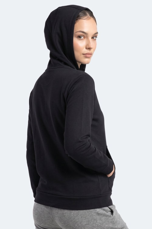 Slazenger SERA I Kadın Fermuarlı Lacivert Sweatshırt