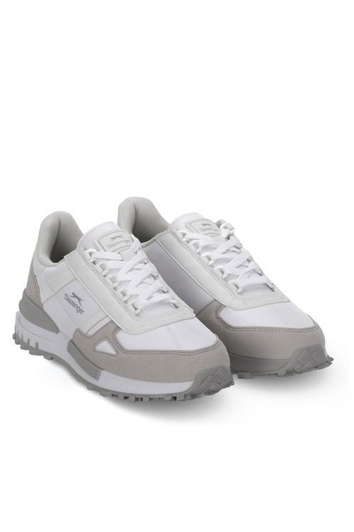 Slazenger SKATE Erkek Beyaz / Gri Koşu & Yürüyüş Spor Ayakkabısı