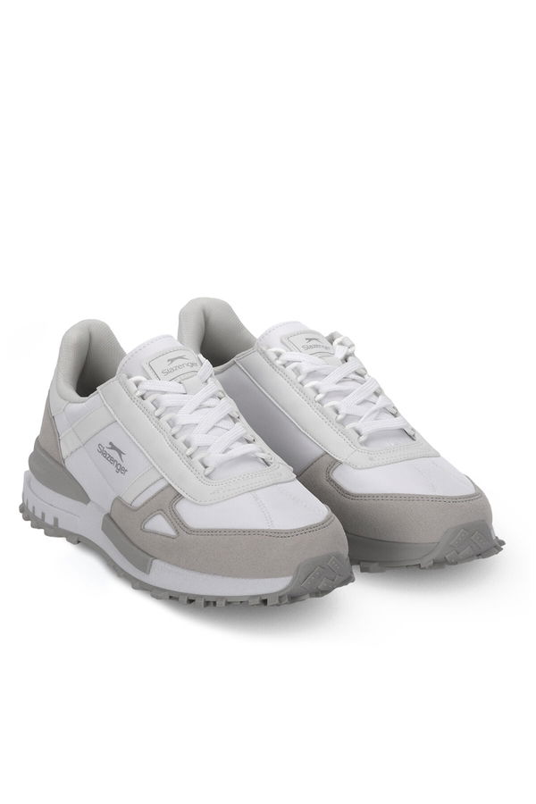 Slazenger SKATE Erkek Beyaz / Gri Koşu & Yürüyüş Spor Ayakkabısı