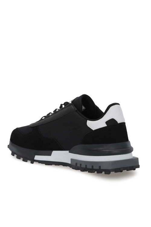 Slazenger SKATE Erkek Siyah / Beyaz Koşu & Yürüyüş Spor Ayakkabısı