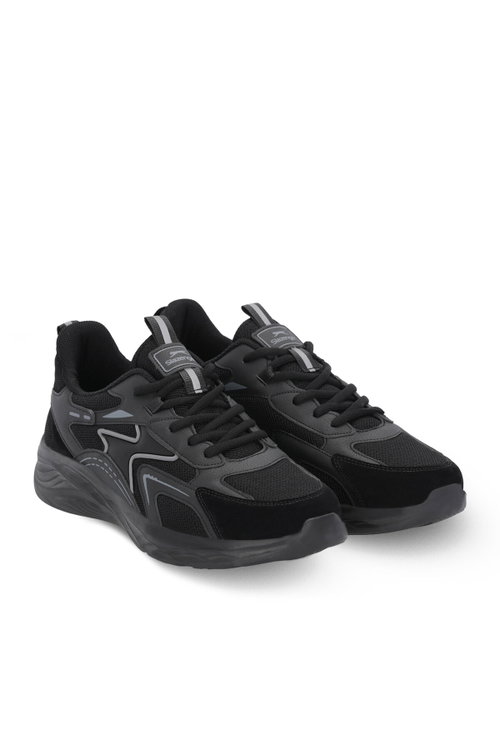 Slazenger SKYLINE I Erkek Siyah / Koyu Gri Koşu & Yürüyüş Spor Ayakkabısı