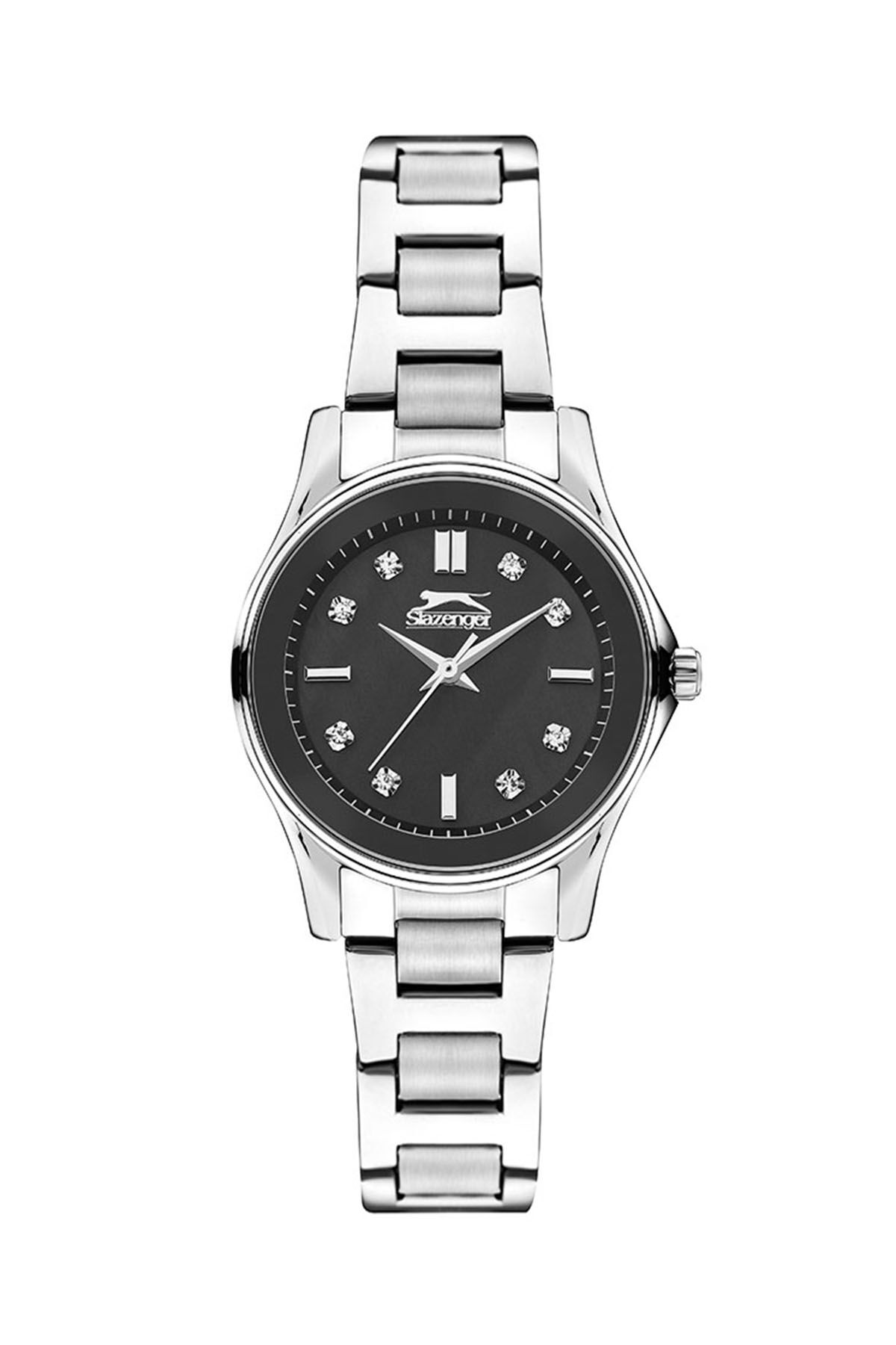 Slazenger SL092235304 Kadın Gümüş / Siyah Kol Saati - Thumbnail