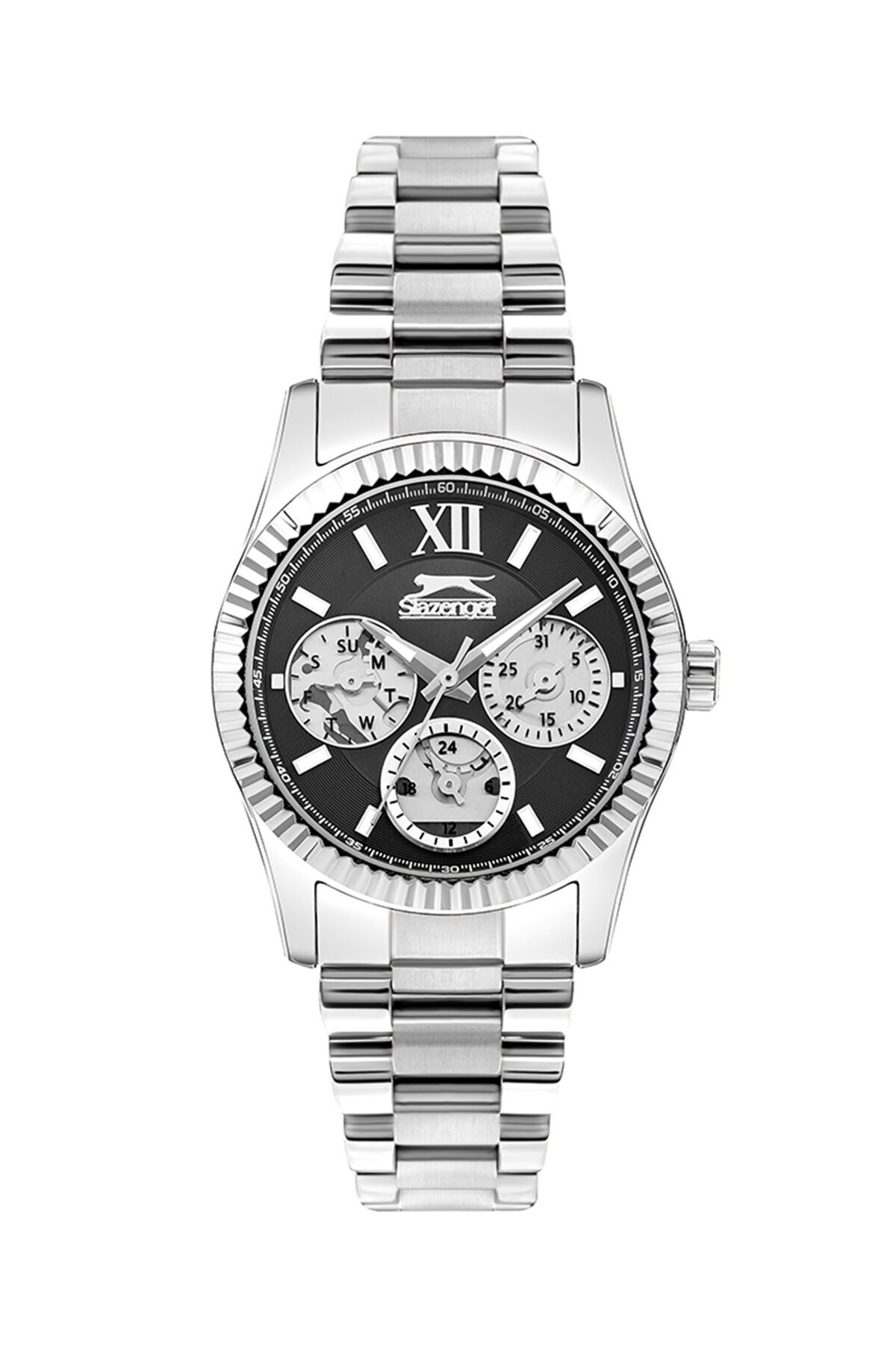 Slazenger SL092317402 Kadın Gümüş / Siyah Kol Saati - Thumbnail