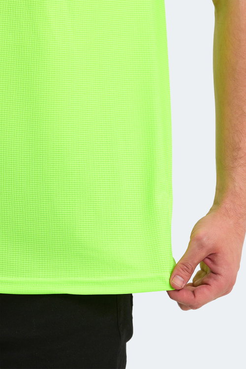 Slazenger SLOAN Erkek Polo Yaka Neon Yeşil Tişört