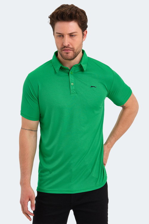 Slazenger SLOAN Erkek Polo Yaka Yeşil Tişört