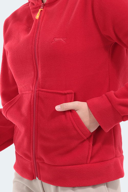 Slazenger SOFAL I Kadın Polar Sweatshirt Kırmızı