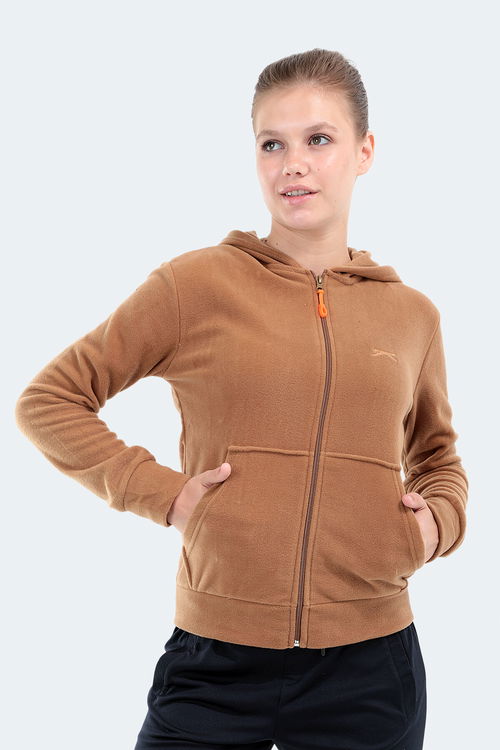 Slazenger SOFAL I Kadın Polar Sweatshirt Toprak