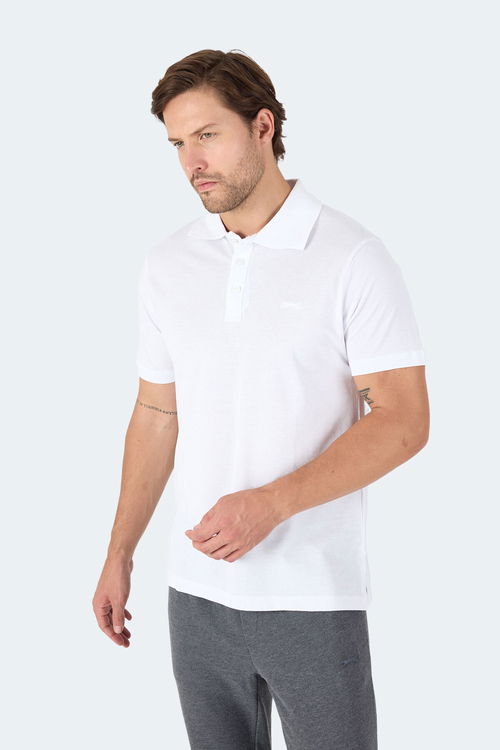 Slazenger SOHO I Erkek Polo Yaka Beyaz Tişört