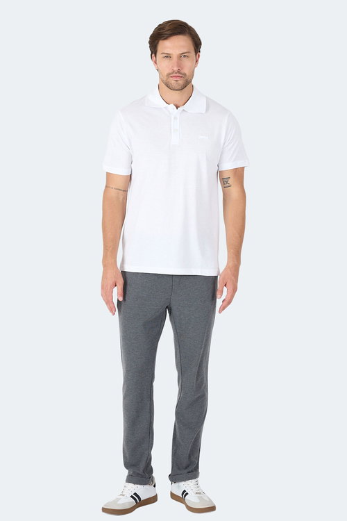 Slazenger SOHO I Erkek Polo Yaka Beyaz Tişört