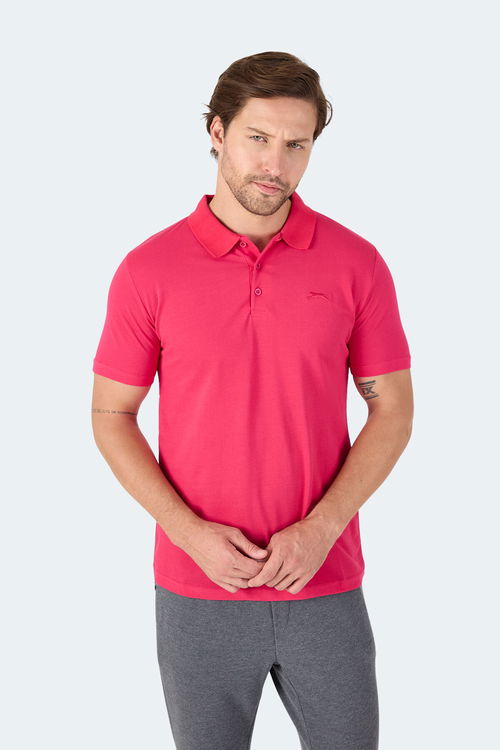 Slazenger SOHO I Erkek Polo Yaka Fuşya Tişört