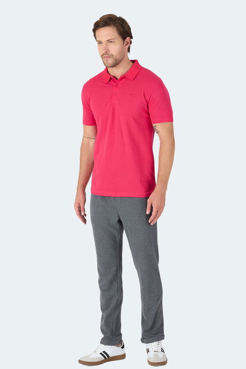 Slazenger SOHO I Erkek Polo Yaka Fuşya Tişört