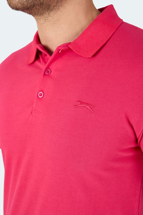 Slazenger SOHO I Erkek Polo Yaka Fuşya Tişört