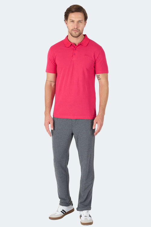 Slazenger SOHO I Erkek Polo Yaka Fuşya Tişört
