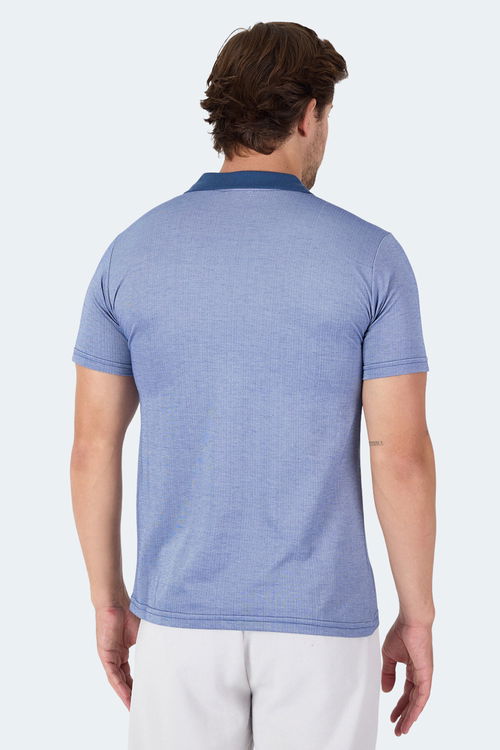 Slazenger SOHO I Erkek Polo Yaka Indigo Tişört