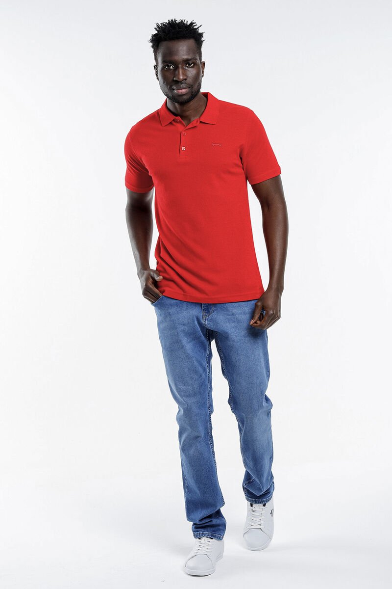 Slazenger SOHO Erkek Kısa Kol T-Shirt Kırmızı - Thumbnail