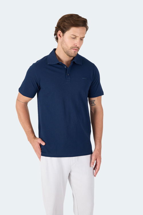 Slazenger SOHO I Erkek Polo Yaka Lacivert Tişört