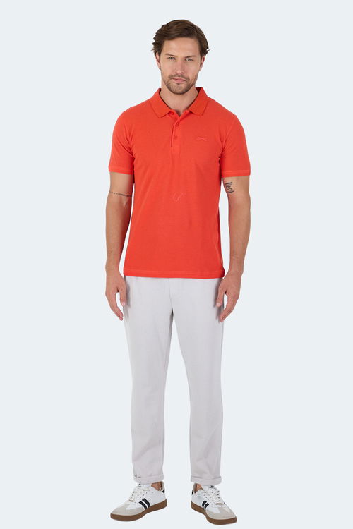 Slazenger SOHO I Erkek Polo Yaka Mercan Tişört