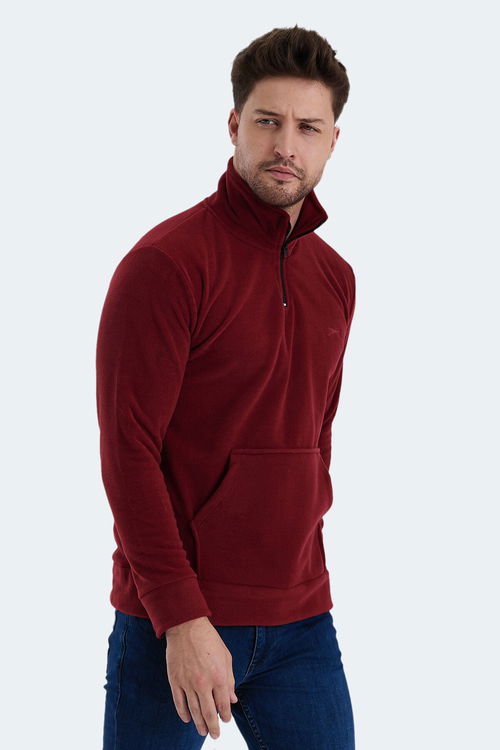 Slazenger SOLID Erkek Polar Bordo