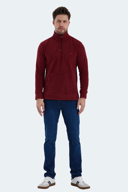 Slazenger SOLID Erkek Polar Bordo