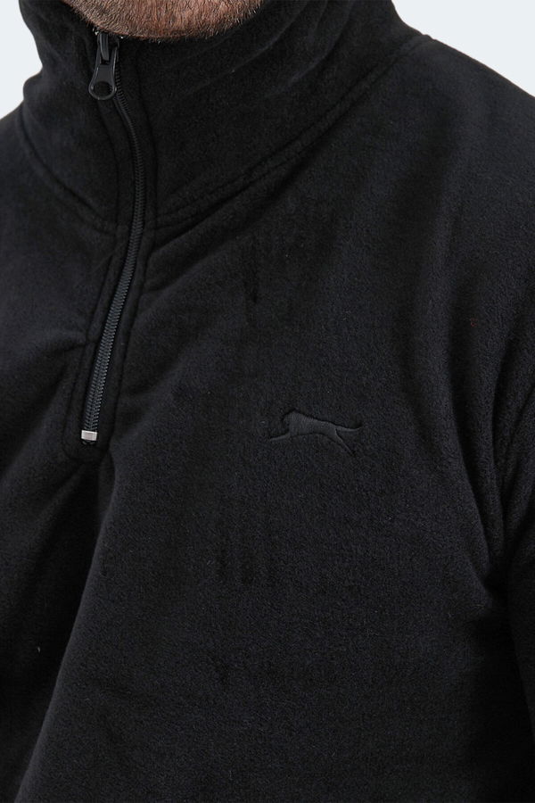 Slazenger SOLID IN Erkek Polar Siyah