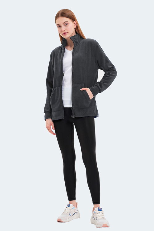 Slazenger SOUL I Kadın Koyu Gri Polar