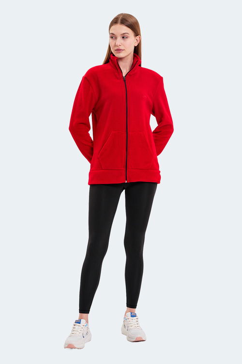 Slazenger SOUL I Kadın Kırmızı Polar