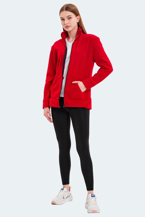 Slazenger SOUL I Kadın Kırmızı Polar