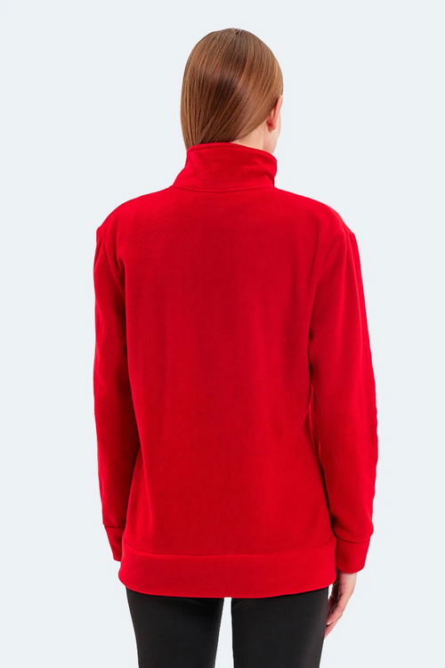 Slazenger SOUL I Kadın Kırmızı Polar