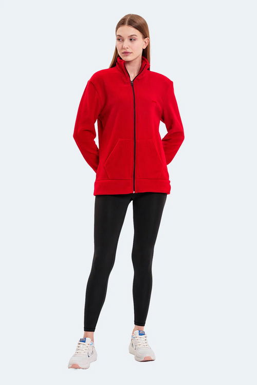 Slazenger SOUL I Kadın Kırmızı Polar