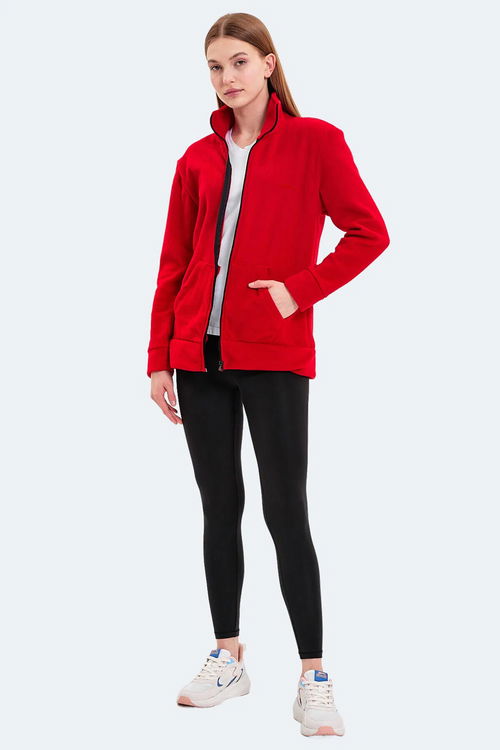 Slazenger SOUL I Kadın Kırmızı Polar