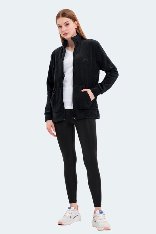 Slazenger SOUL I Kadın Siyah Polar