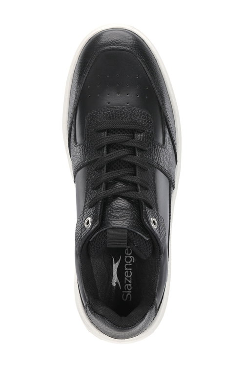 Slazenger STARX I Erkek Deri Siyah Günlük Spor Ayakkabısı