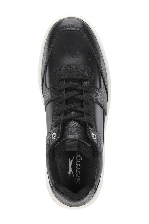 Slazenger STARX I Erkek Deri Siyah Günlük Spor Ayakkabısı