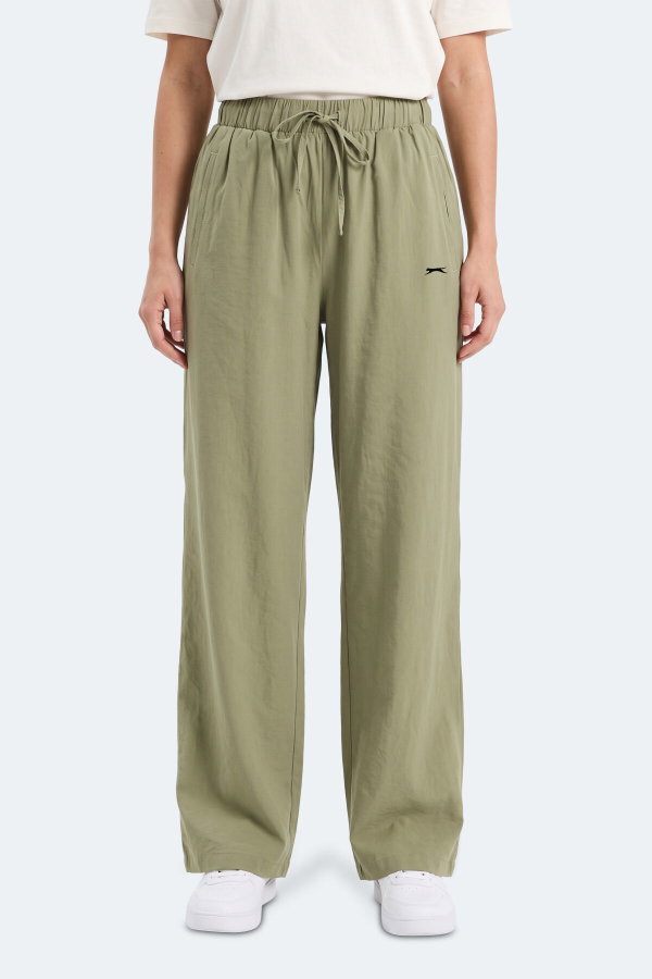 Slazenger SUNFLOWER IN Kadın Bol Paça Su Yeşili Pantolon