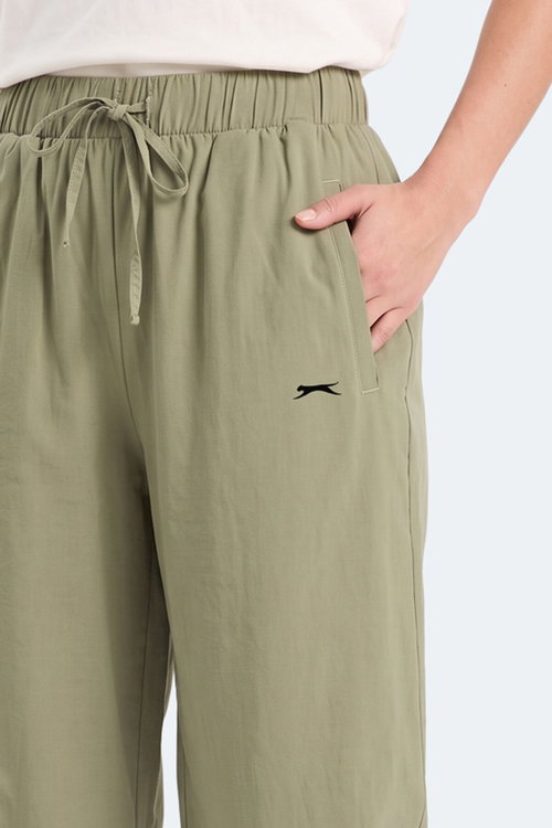 Slazenger SUNFLOWER IN Kadın Bol Paça Su Yeşili Pantolon