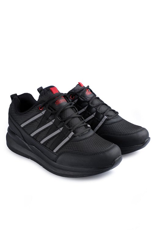 Slazenger TECHNICS I Sneaker Kadın Ayakkabı Siyah / Siyah