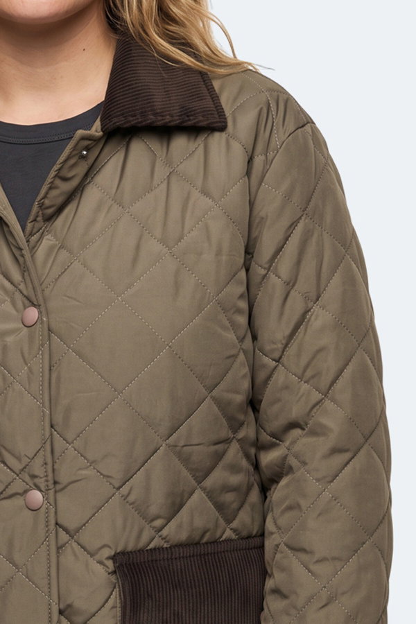 Slazenger TENSE I Unisex Büyük Beden Haki Mont & Kaban