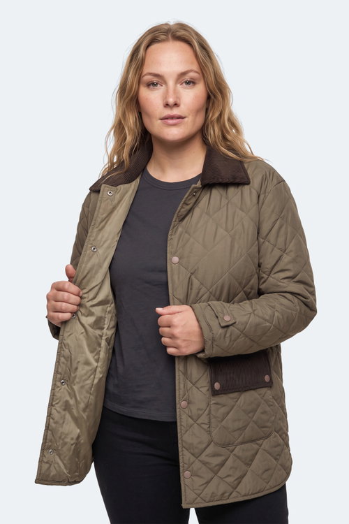 Slazenger TENSE I Unisex Büyük Beden Haki Mont & Kaban