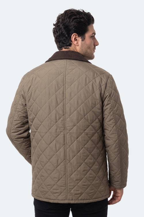 Slazenger TENSE I Unisex Büyük Beden Haki Mont & Kaban
