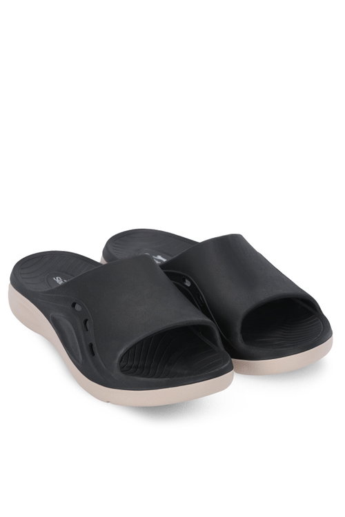 Slazenger TUNDRA I Erkek Siyah / Koyu Gri Terlik