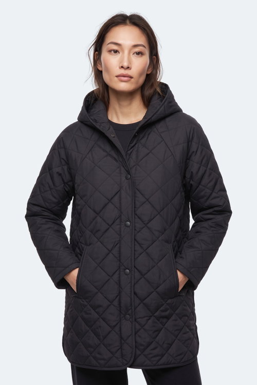 Slazenger TWICE I Kadın Siyah Mont & Kaban
