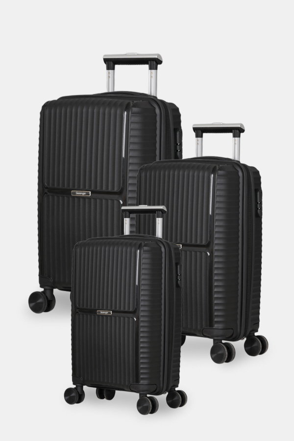 Slazenger UBER 3 LÜ SET Unisex Siyah Valiz