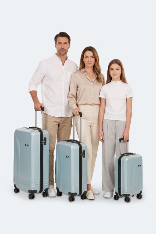 Slazenger UNION 3 LÜ SET Unisex Mavi Valiz