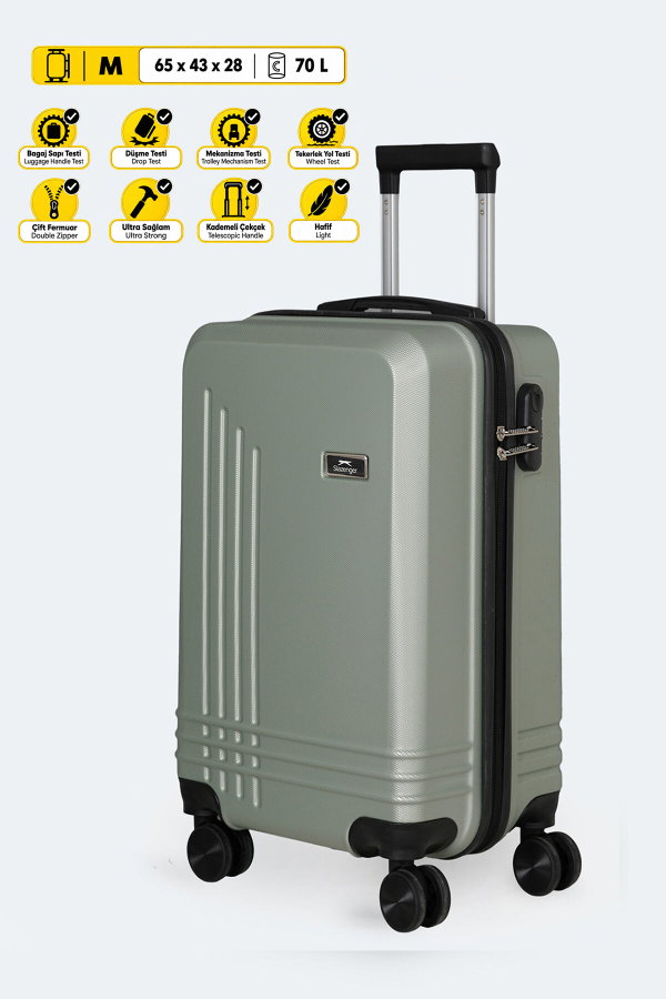 Slazenger UNION Orta Boy Unisex Yeşil Valiz