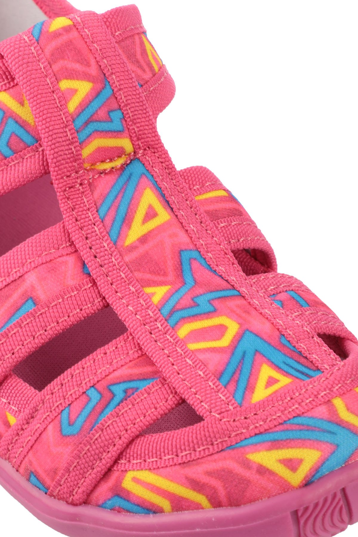 Slazenger UZZY Spor Kız Çocuk Ayakkabı Fuşya / Mavi - Thumbnail