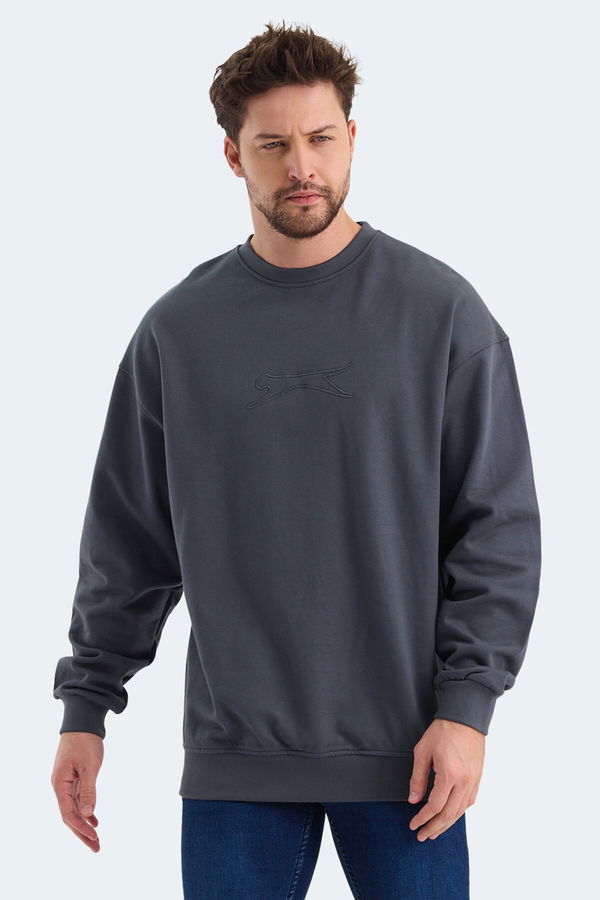 Slazenger VADIK 2li set Erkek Koyu Gri - Yeşil Sweatshirt
