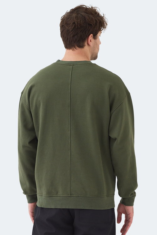 Slazenger VADIK 2li set Erkek Oversıze Yeşil - Turkuaz Sweatshırt